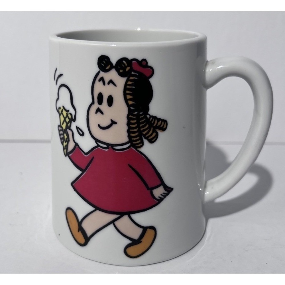 Vintage Little Lulu Musical Mug Schmid Bros Japan A Spoonful‎ of Sugar Ceramic